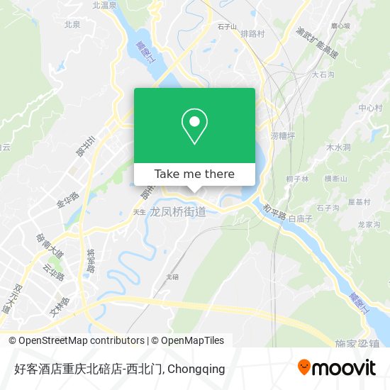 好客酒店重庆北碚店-西北门 map