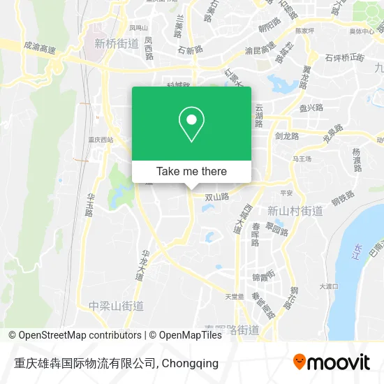 重庆雄犇国际物流有限公司 map