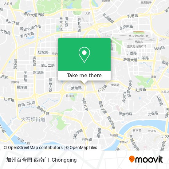 加州百合园-西南门 map