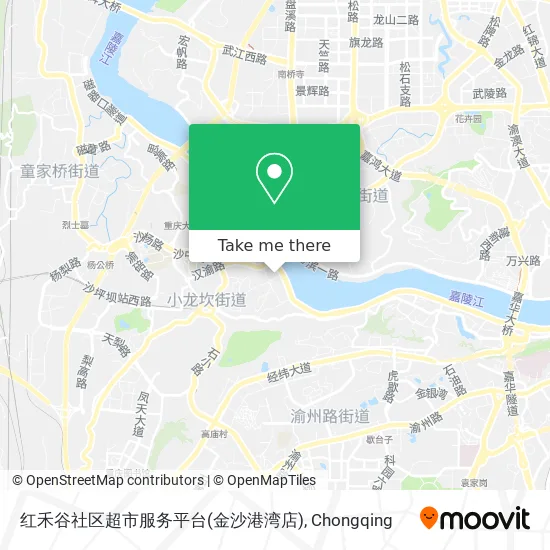 红禾谷社区超市服务平台(金沙港湾店) map
