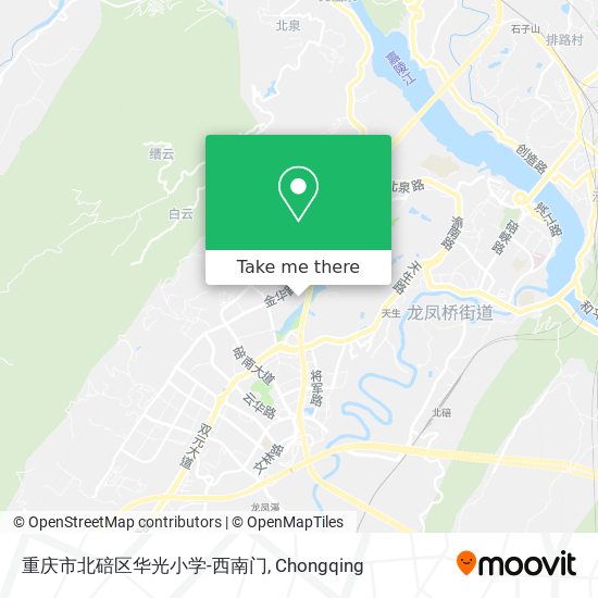 重庆市北碚区华光小学-西南门 map