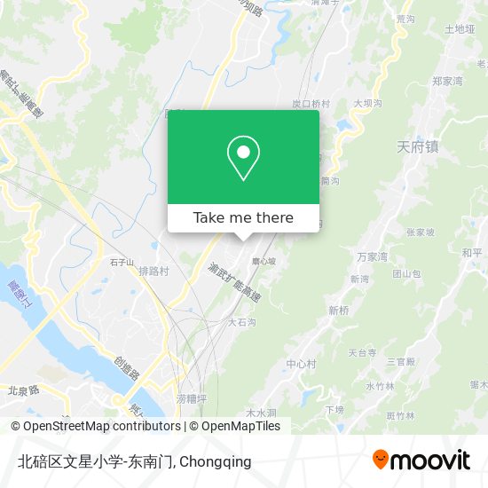 北碚区文星小学-东南门 map