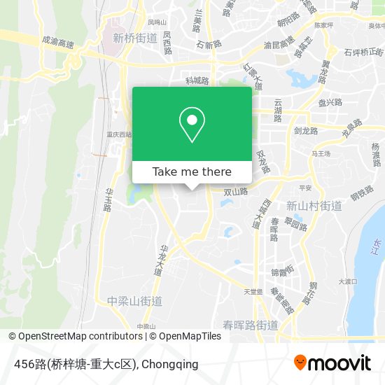 456路(桥梓塘-重大c区) map