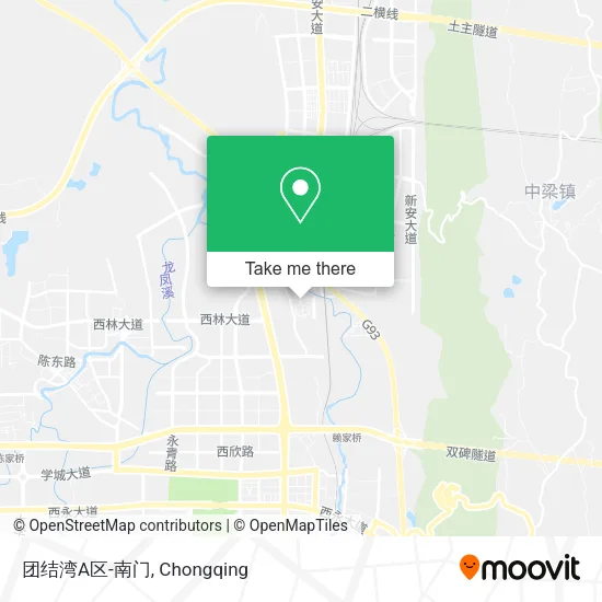 团结湾A区-南门 map