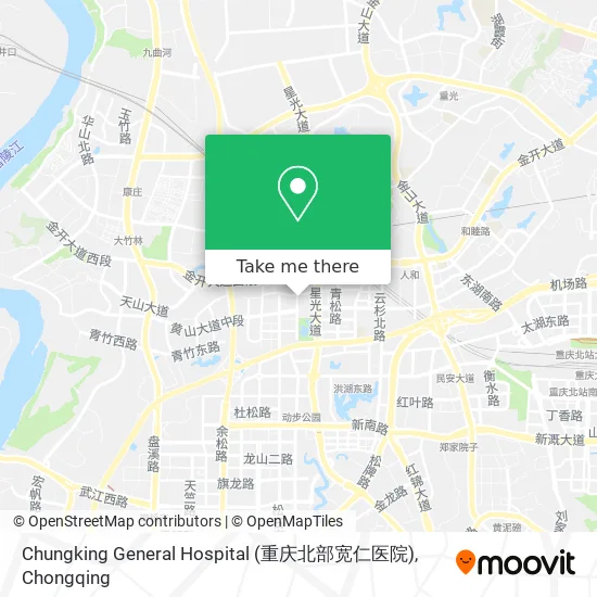 Chungking General Hospital (重庆北部宽仁医院) map