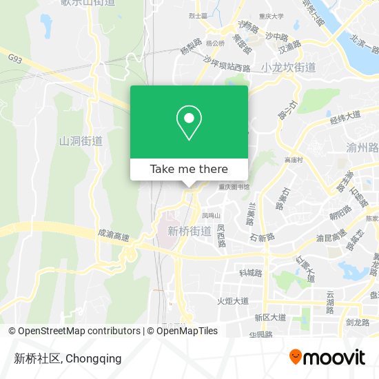 新桥社区 map