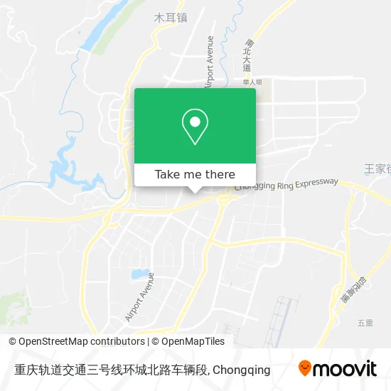 重庆轨道交通三号线环城北路车辆段 map