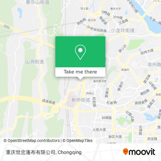 重庆世忠蓬布有限公司 map