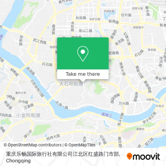 重庆乐畅国际旅行社有限公司江北区红盛路门市部 map