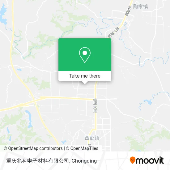 重庆兆科电子材料有限公司 map