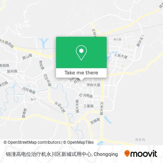 锦潼高电位治疗机永川区新城试用中心 map