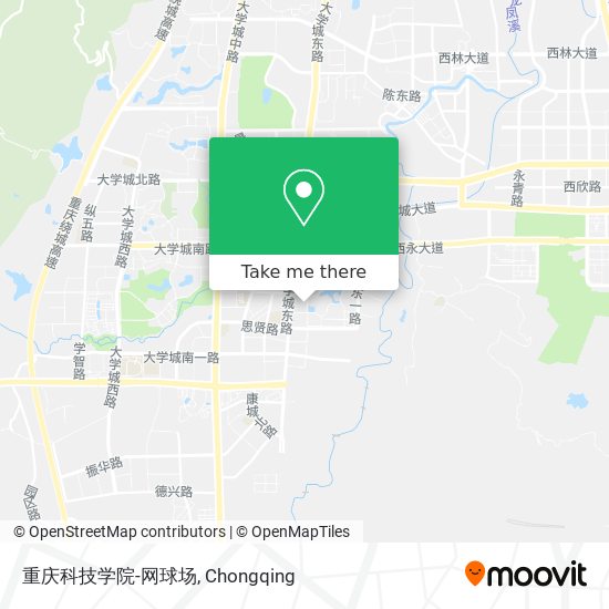 重庆科技学院-网球场 map