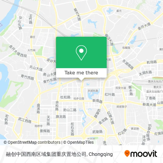 融创中国西南区域集团重庆置地公司 map