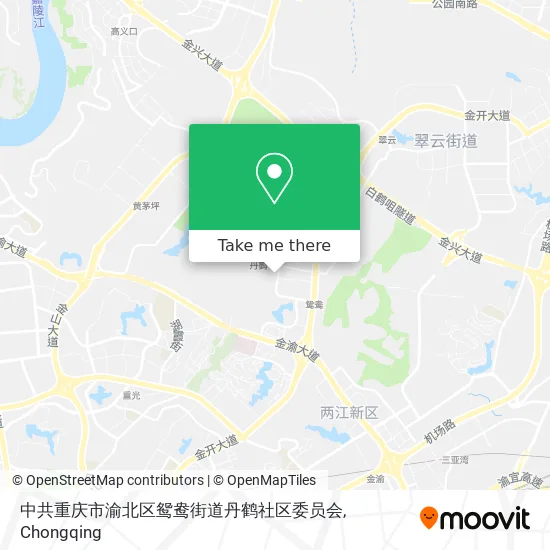 中共重庆市渝北区鸳鸯街道丹鹤社区委员会 map