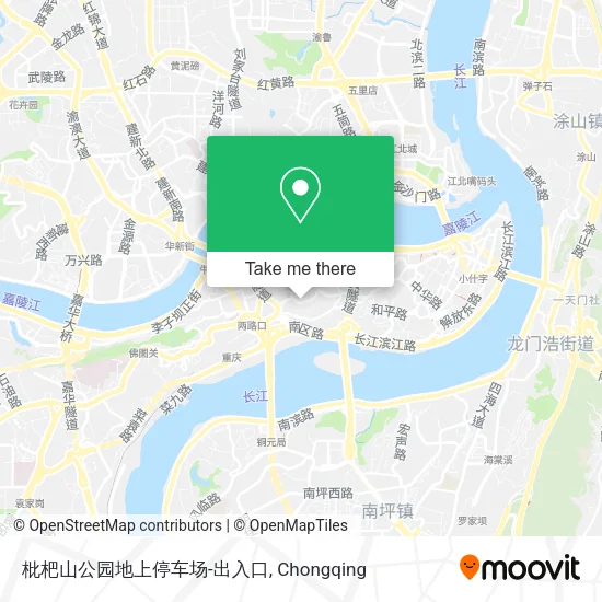 枇杷山公园地上停车场-出入口 map