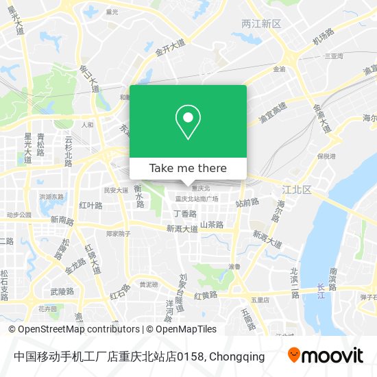 中国移动手机工厂店重庆北站店0158 map