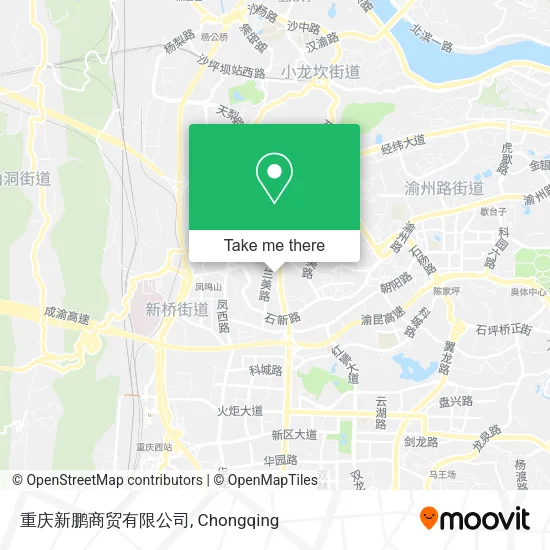 重庆新鹏商贸有限公司 map
