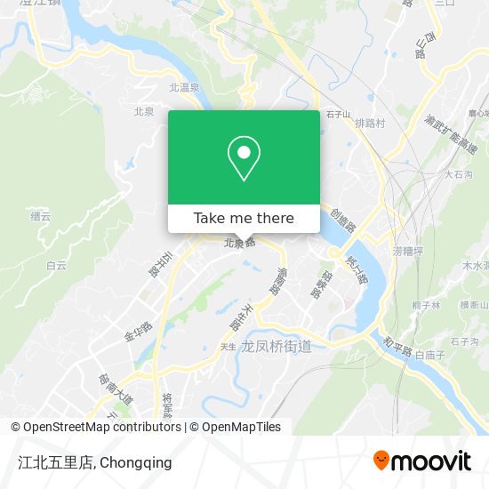 江北五里店 map