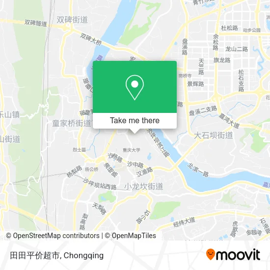 田田平价超市 map