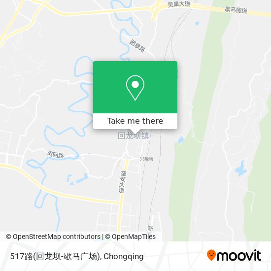 517路(回龙坝-歇马广场) map