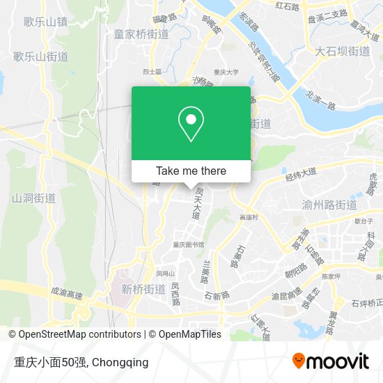重庆小面50强 map