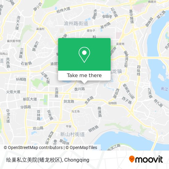 绘巢私立美院(蟠龙校区) map