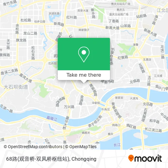 68路(观音桥-双凤桥枢纽站) map
