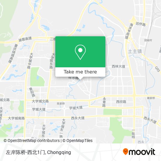 左岸陈桥-西北1门 map