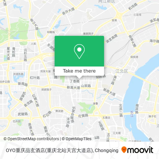 OYO重庆品玄酒店(重庆北站天宫大道店) map
