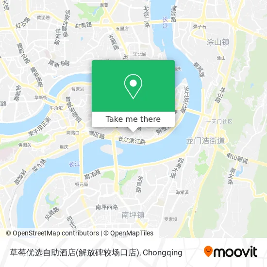 草莓优选自助酒店(解放碑较场口店) map