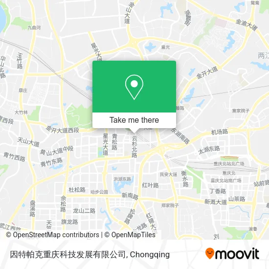 因特帕克重庆科技发展有限公司 map