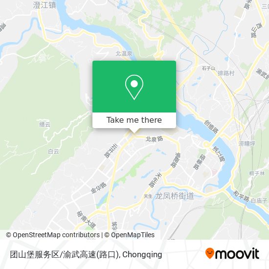 团山堡服务区/渝武高速(路口) map
