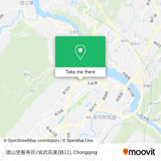 团山堡服务区/渝武高速(路口) map