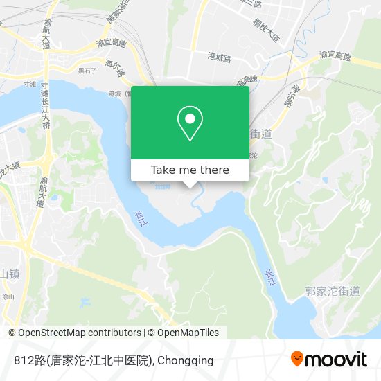812路(唐家沱-江北中医院) map