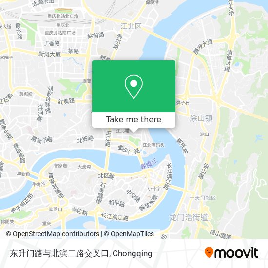 东升门路与北滨二路交叉口 map