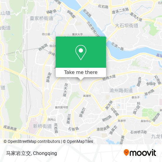 马家岩立交 map