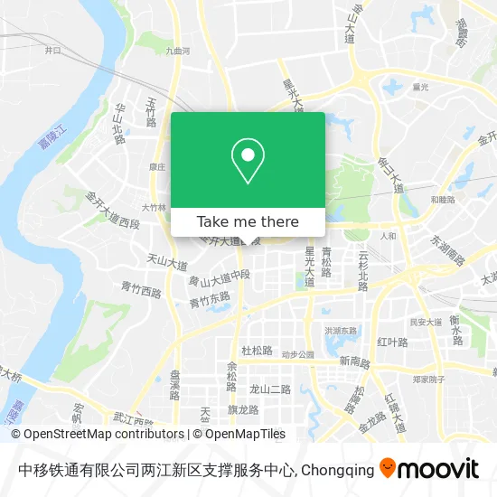 中移铁通有限公司两江新区支撑服务中心 map