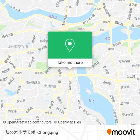 鹅公岩小学天桥 map