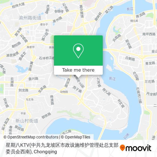 星期八KTV(中共九龙坡区市政设施维护管理处总支部委员会西南) map