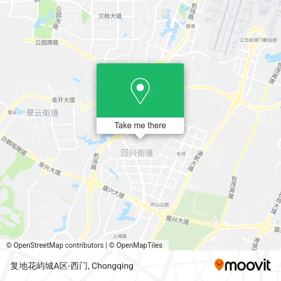 复地花屿城A区-西门 map