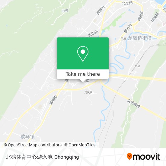 北碚体育中心游泳池 map