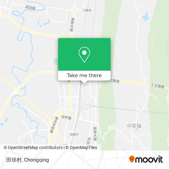 田坝村 map