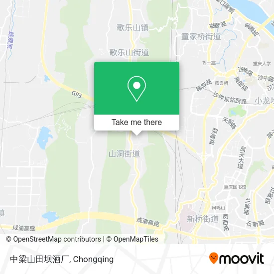 中梁山田坝酒厂 map