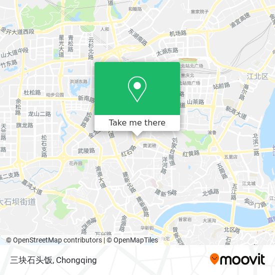 三块石头饭 map
