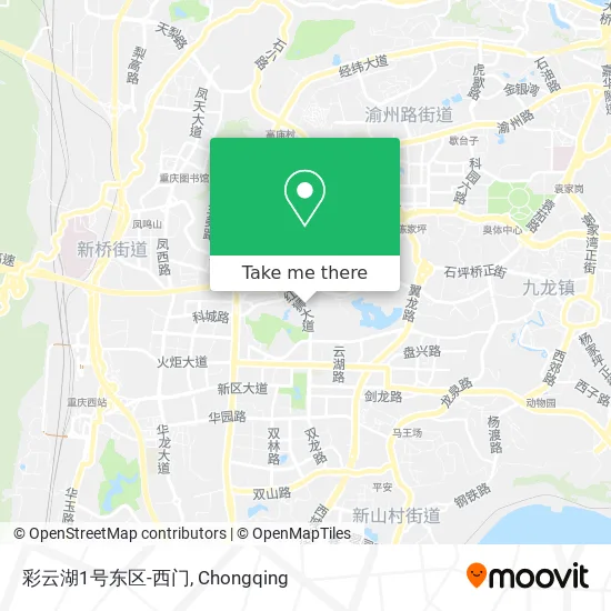 彩云湖1号东区-西门 map