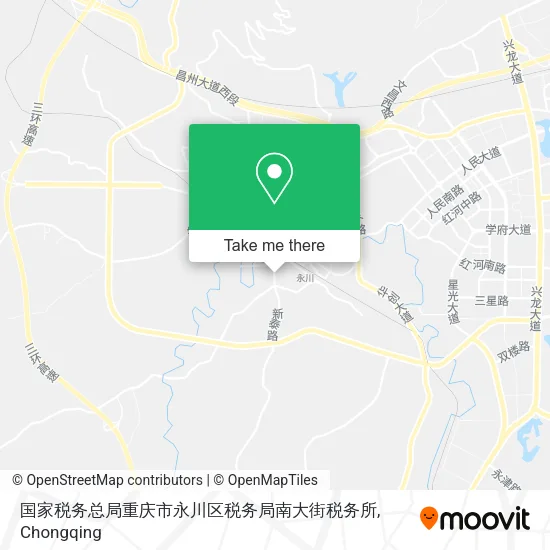 国家税务总局重庆市永川区税务局南大街税务所 map