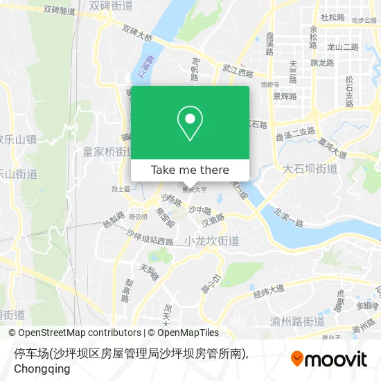 停车场(沙坪坝区房屋管理局沙坪坝房管所南) map
