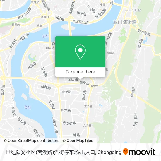 世纪阳光小区(南湖路)沿街停车场-出入口 map
