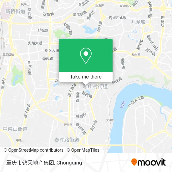 重庆市锦天地产集团 map