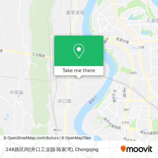 248路区间(井口工业园-陈家湾) map